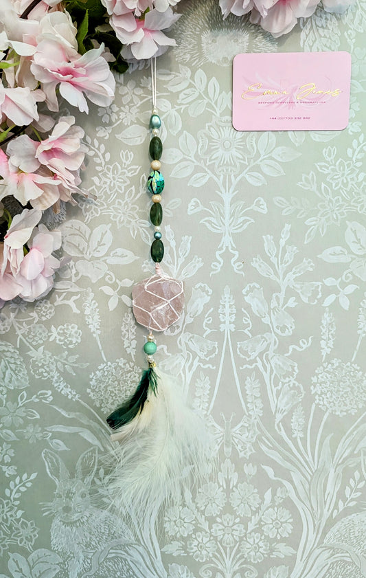 Rose Quartz Crystal Decoration